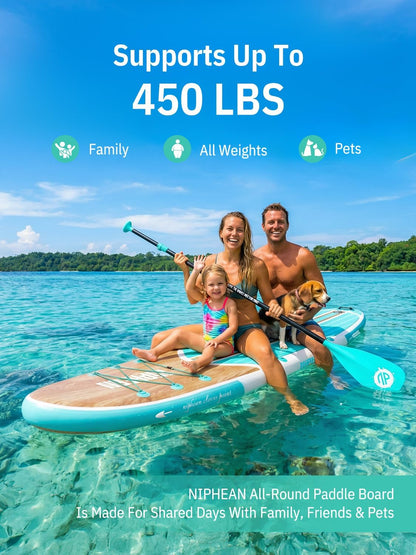 <font dir="auto" style="vertical-align: inherit;"><font dir="auto" style="vertical-align: inherit;">        Niphean - Inflatable Stand Up Paddleboard (SUP) with Stabiltrac fin design, SUP accessories and anti-slip EVA deck, 320cm inflatable paddleboard fo