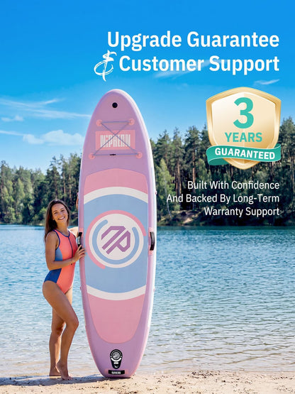 Niphean Opblaasbaar paddleboard met stabiele vleugel en duurzame SUP-accessoires, 10 'stand-up paddleboards voor volwassenen en jongeren, idee voor stand-up paddleboarden beginners, veelzijdig