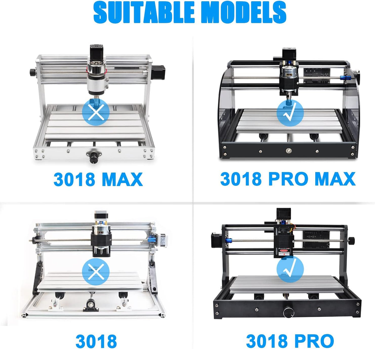 Daedalus 3018 CNC Upgrade Kit, voor X-Axis Upgrade & Y-Axis Extension met Werkblad