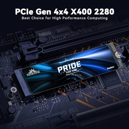 KingSpec OneBoom X400 Series 1TB M.2 NVMe Gen4 SSD 2280, 3D NAND TLC Internal SSD, Compatible with Gaming PC / PS5 / Laptop