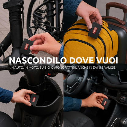 MoMap Mini Plus 4G GPS-tracker voor auto en motorfiets met app iOS/Android, live lokalisatie, internationale SIM met abonnement inbegrepen, real-time alarm, app en ondersteuning, 100% Italiaans