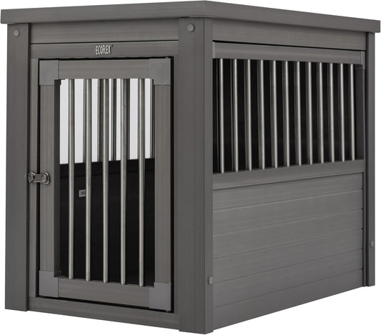 New Age Pet ecoFLEX Huisdierenkrat/bijzettafel, klein, grijs