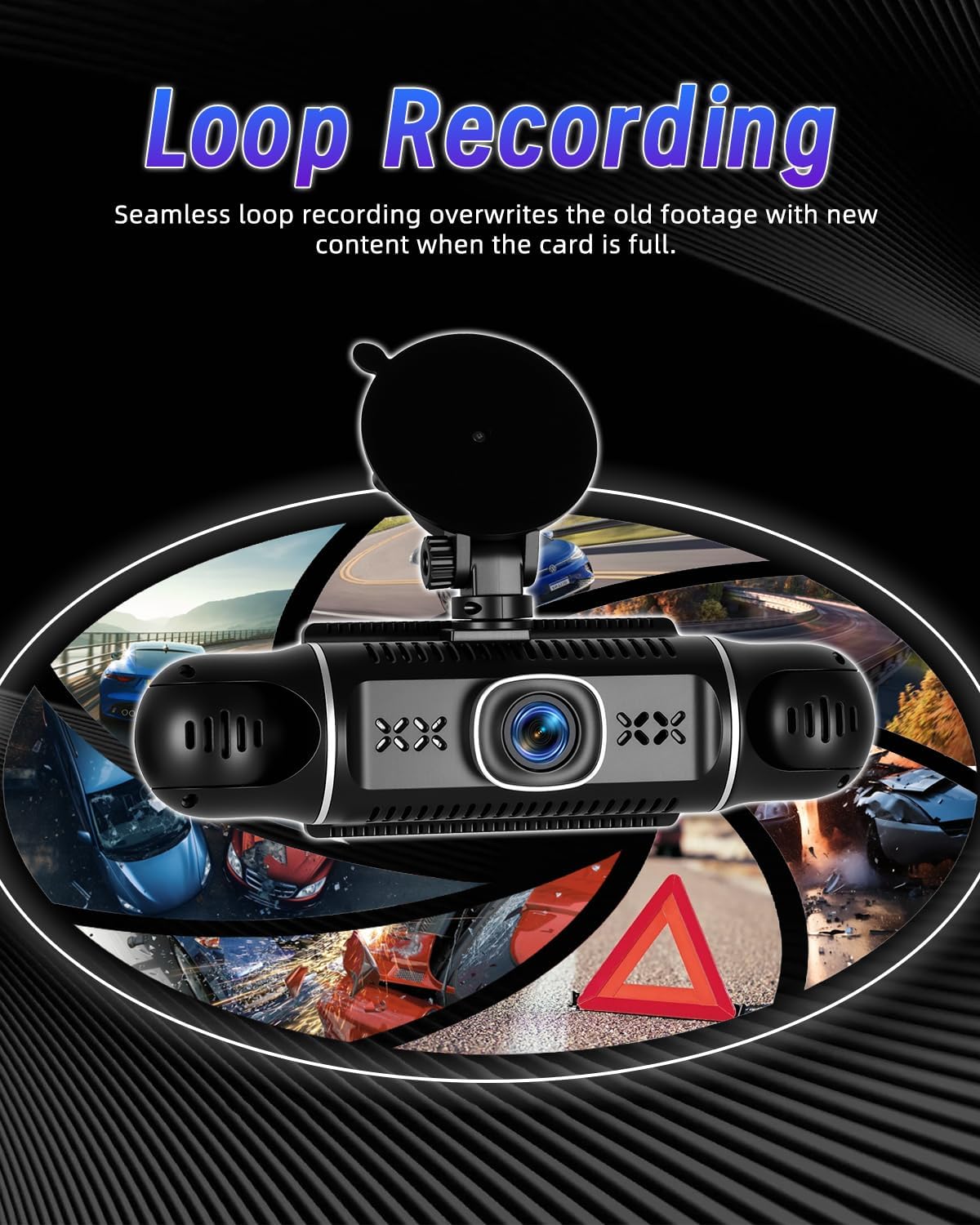 Dashcam – Auto Camera – Rijcamera – 360 Graden Camera – Parkeercamera – Vijf 1080P Camera’s – G-Sensor Met Automatische Noodopname – Nachtzicht Met Wifi App Bediening