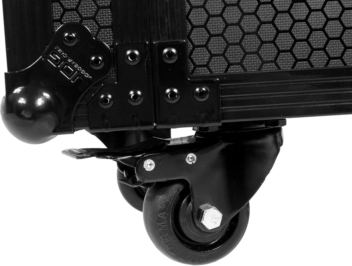 UDG FlightCase Kofferbak voor Set CDJ/MIXER Black Plus (Trolley & Wielen)