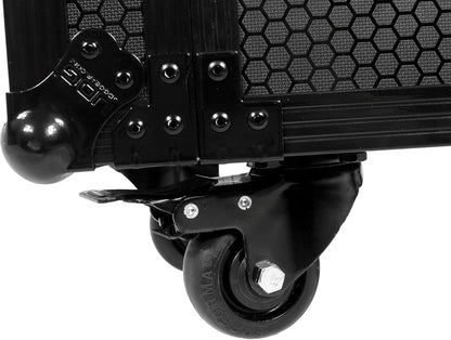 UDG FlightCase Kofferbak voor Set CDJ/MIXER Black Plus (Trolley & Wielen)