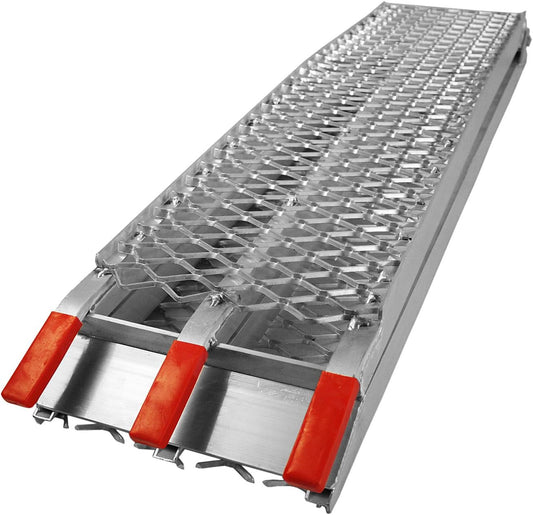 Oprijplaat aluminium opvouwbaar – 226cm 340kg – motoroprijplaat oprijsteun oprijplank