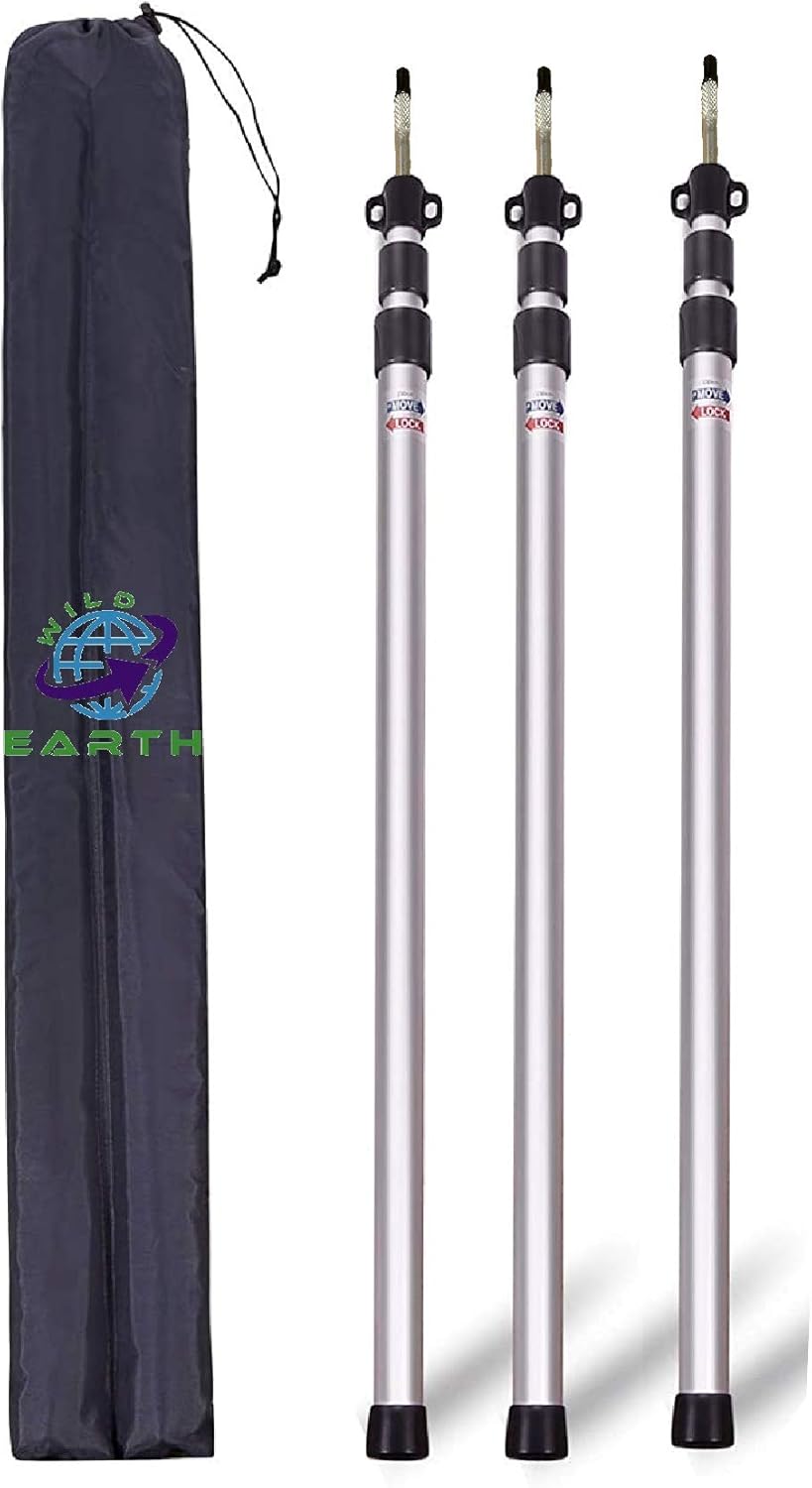 Wild Earth DELUX Zonnedak Luifel voor VW Camper Van Camper RV 2.4m x 3m Zwart