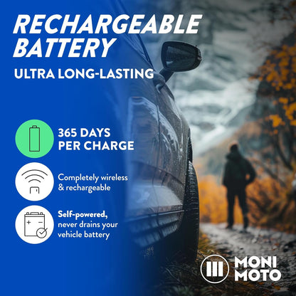 Monimoto 9 Anti-diefstal GPS en alarm tracker, doe-het-zelf-installatie, geen bedrading, waterdicht, wereldwijde afdekking, smart GPS-tracker voor motorfietsen, auto's, fietsen, ATV's, boten, campers