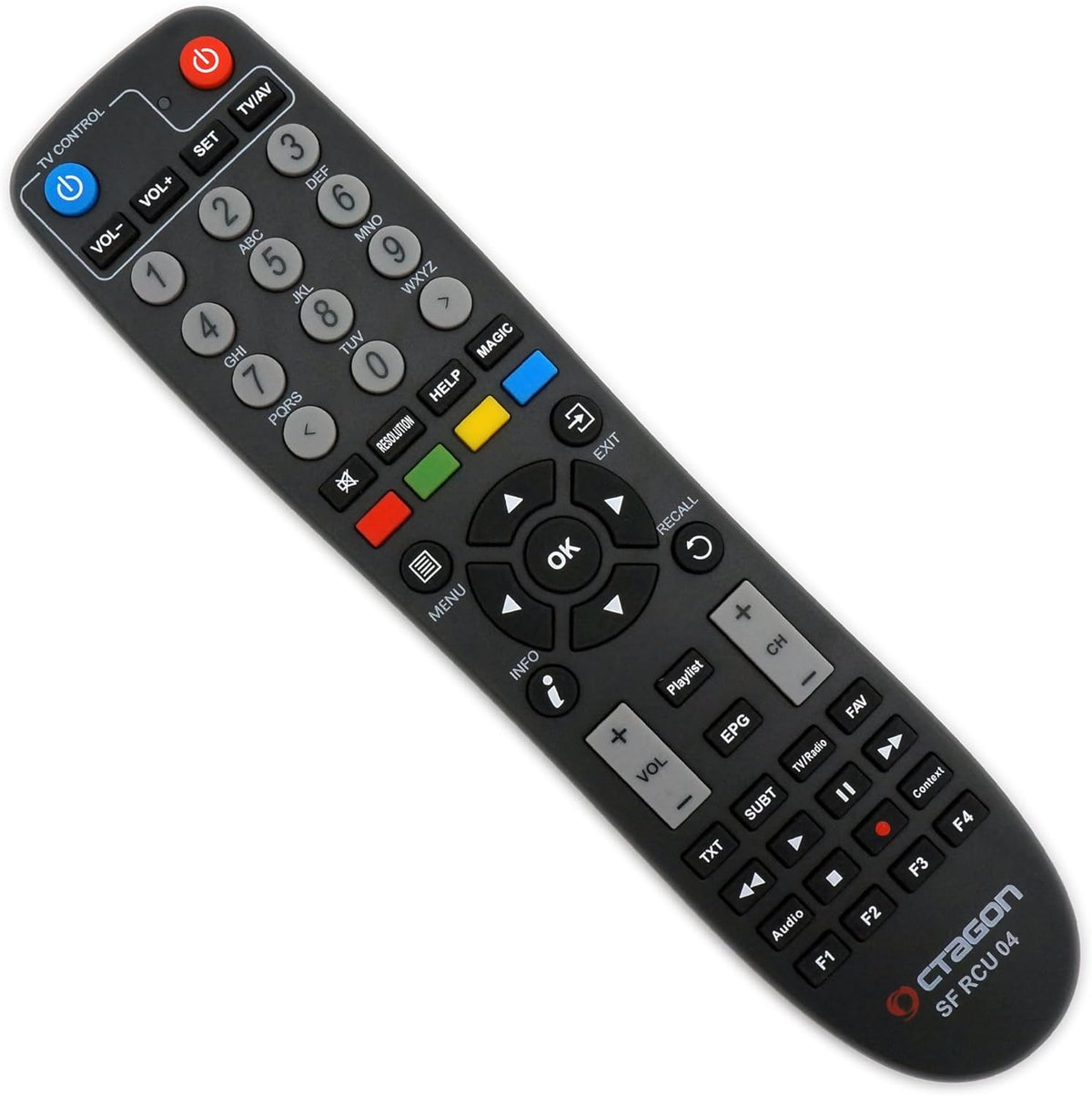 OCTAGON Combi-ontvanger SF8008 4K UHD HDR 1x DVB-S2X en 1x DVB-C/DVB-T2 - satelliet, aardse kabel/signaal, E2 Linux Smart TV, mediaserver, opnamefunctie, EasyMouse HDMI, Dual