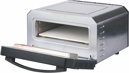 Pizzaoven 43 x 48 x 27 cm, behuizing van roestvrij staal, 6 gaarinstellingen tot 400 °C, 1700 W, Kooper X