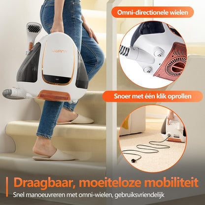Natzuiger – Nat- en Droogzuiger – Tapijtreiniger – Alleszuiger – Vloerreiniger – Sterke Zuigkracht 12.000 Pa – Stil 70 dB