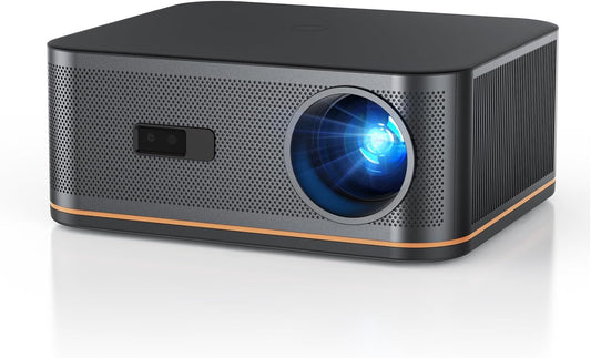 [1500 ANSI/Autofocus/Keystone] HAPPRUN 4K Ultra HD Projector, Home Cinema Beamer met WiFi 6 & Bluetooth 5.2, 300” Scherm met 50% Zoom, Compatibel met Mobiel/TV-Stick/PC / PS5
