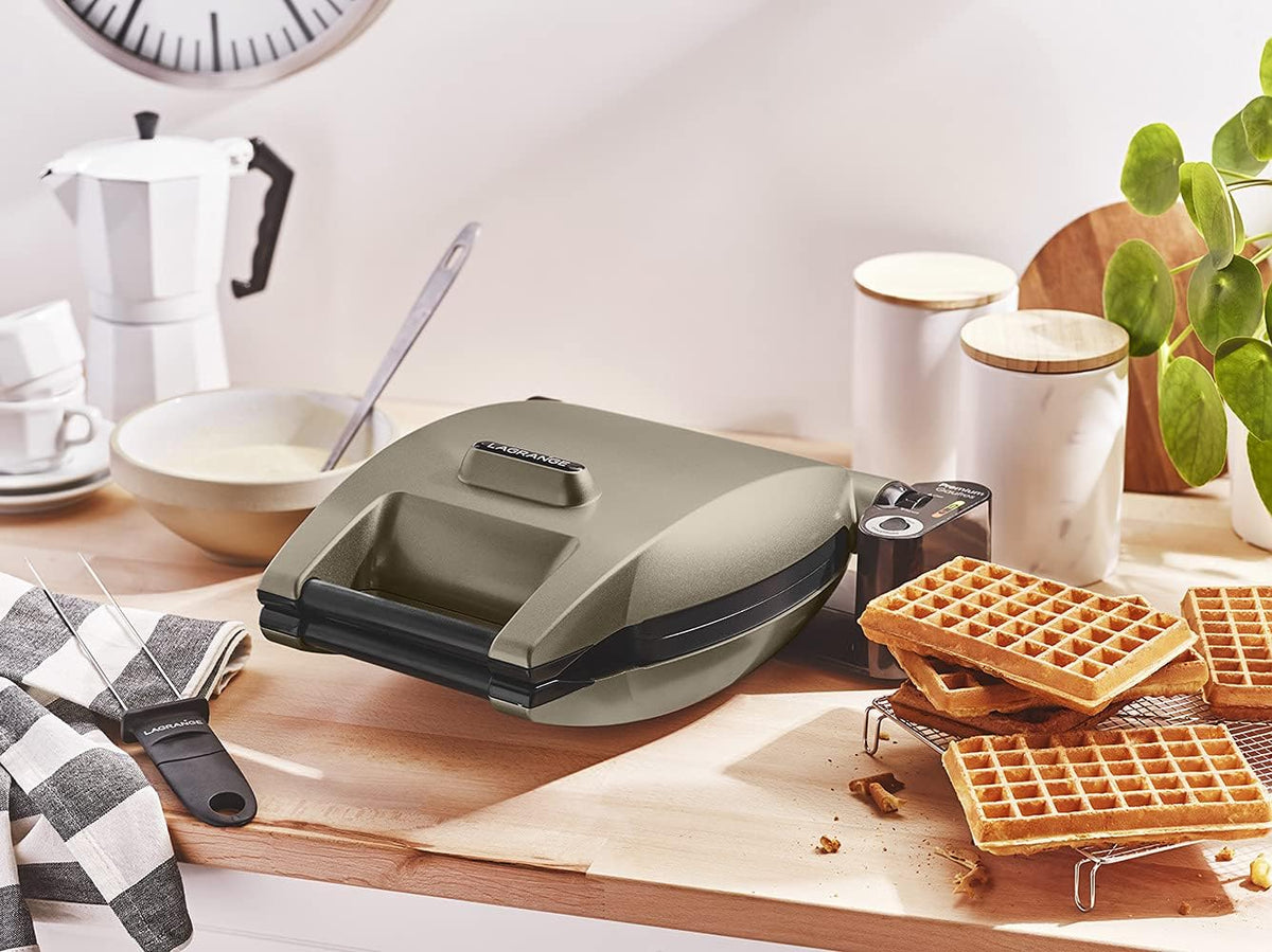 Wafelijzer, Premium Wafels LAGRANGE, Omkeerbaar, Gemaakt in Frankrijk, multifunctioneel, 1200W