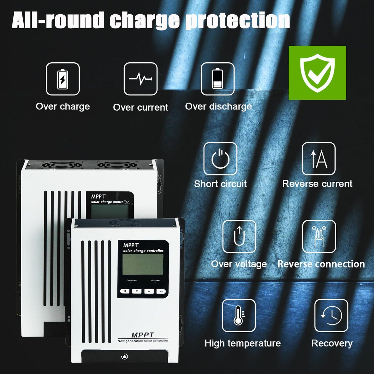 96V 65A MPPT zonnelader 48V 60V 72V Auto Wake Up Dead Battery DC180V PV-ingang 6600W voor off-gird zonnestelsel Verzegelde gel AGM overstroomde lithiumbatterij