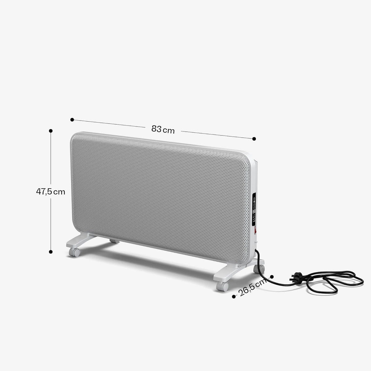 Blumfeldt infraroodstraler 2000 W - wand-/staanmodel, grafeen, touch control & app, thermostaat, IP24, oververhitting-/omkeerbeveiliging, voor ruimtes tot 20 m², wit