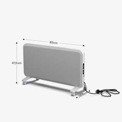 Blumfeldt infraroodstraler 2000 W - wand-/staanmodel, grafeen, touch control & app, thermostaat, IP24, oververhitting-/omkeerbeveiliging, voor ruimtes tot 20 m², wit