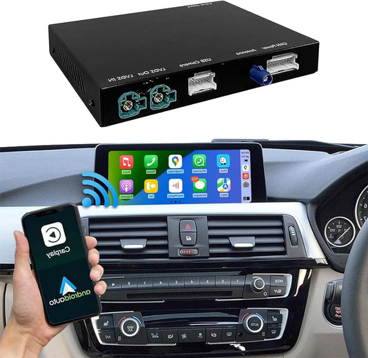 Road Top Wireless Carplay Android Car for BMW NBT System 3 4 5 6 7 Series X1 X3 X4 X5 X6 2012-2016, Carplay Retrofit Kit Decoder, Support Mirrorlink, Navigation - QUORE