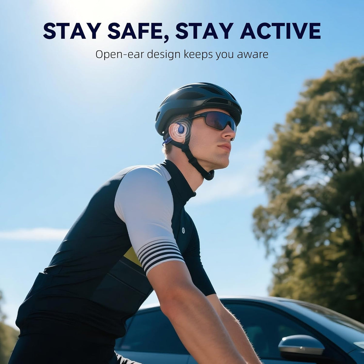 Bone Conduction Koptelefoon – Bluetooth Headphones – Draadloze Oordopjes – Open-Oor Hoofdtelefoon – Sport Koptelefoon – Veilig Tijdens Sporten – Lichtgewicht & Duurzaam