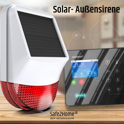 Safe2Home Draadloze buitensirene/buitenalarm voor serie SP310 - GSM WiFi alarmsysteem