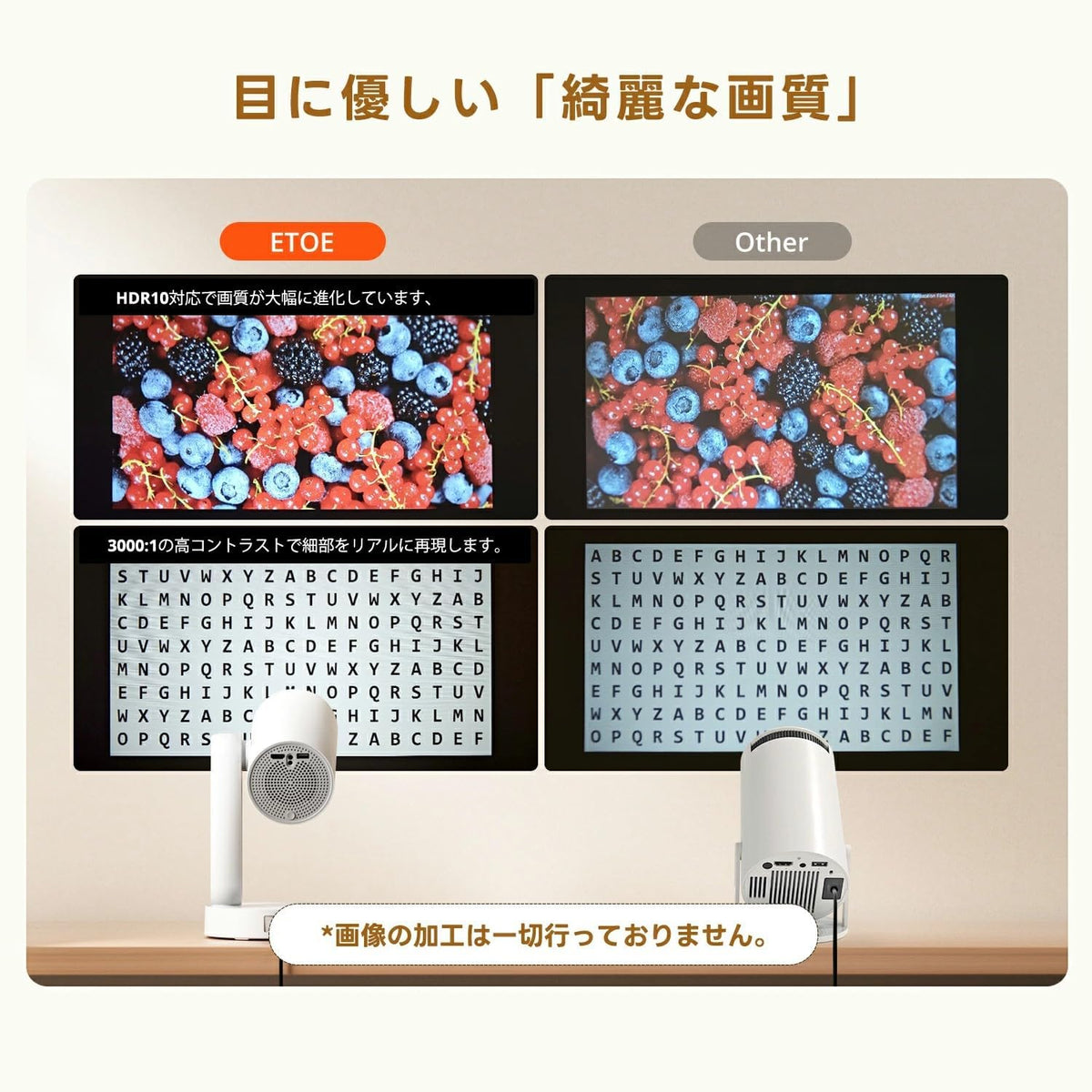 ETOE Starfish Mini Beamer, Android TV 11.0, ondersteunt 4K, automatische keystone-correctie, 150 inch, individuele touch-nachtlichtfunctie met veelkleurig licht, ondersteunt Chromecast, AirPlay,