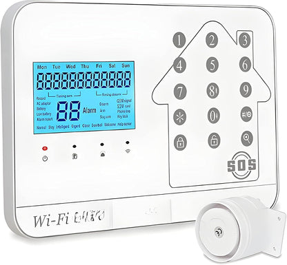 LIFEBOX - Alarminstallatie voor thuis, draadloos, WLAN, internetbox en GSM Futura White Smart Life – alarm, schaalbaar, zonder contract en verbonden – eenvoudig je huis – set dier 2