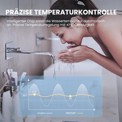 COMFEE CWH3.5EA1W Mini-doorstroomboiler, 3,6 kW, voor wastafel, elektrische doorstroomboiler, klein, 230 V onderbouw, elektronisch geregeld, drukvast, onmiddellijke warmwaterbereiding, ruimtebesparend