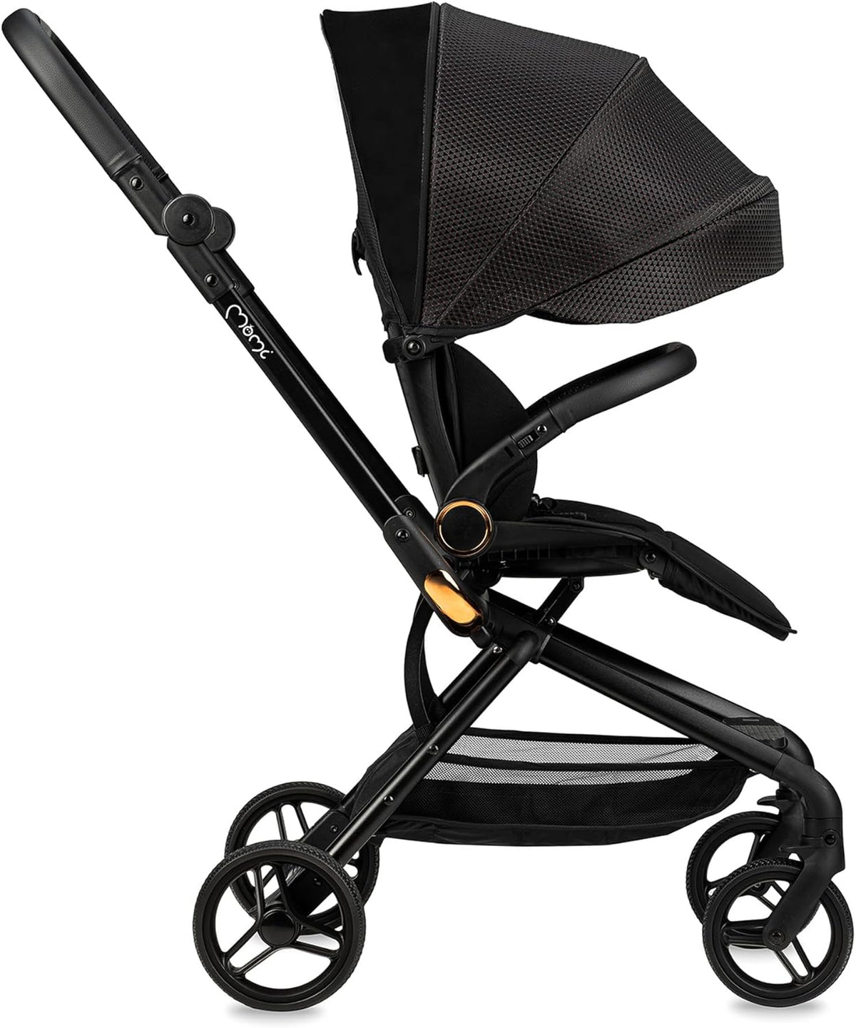 MoMi ADELLE kinderwagen voor kinderen vanaf 6 maanden (tot 22 kg), opvouwbare kinderwagen met 360° zitting en 5-punts veiligheidsgordel, boodschappenmand en draaggreep na het opvouwen