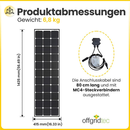 Offgridtec SPR-Ultra-120 120W Slim 12V high-end zonnepaneel