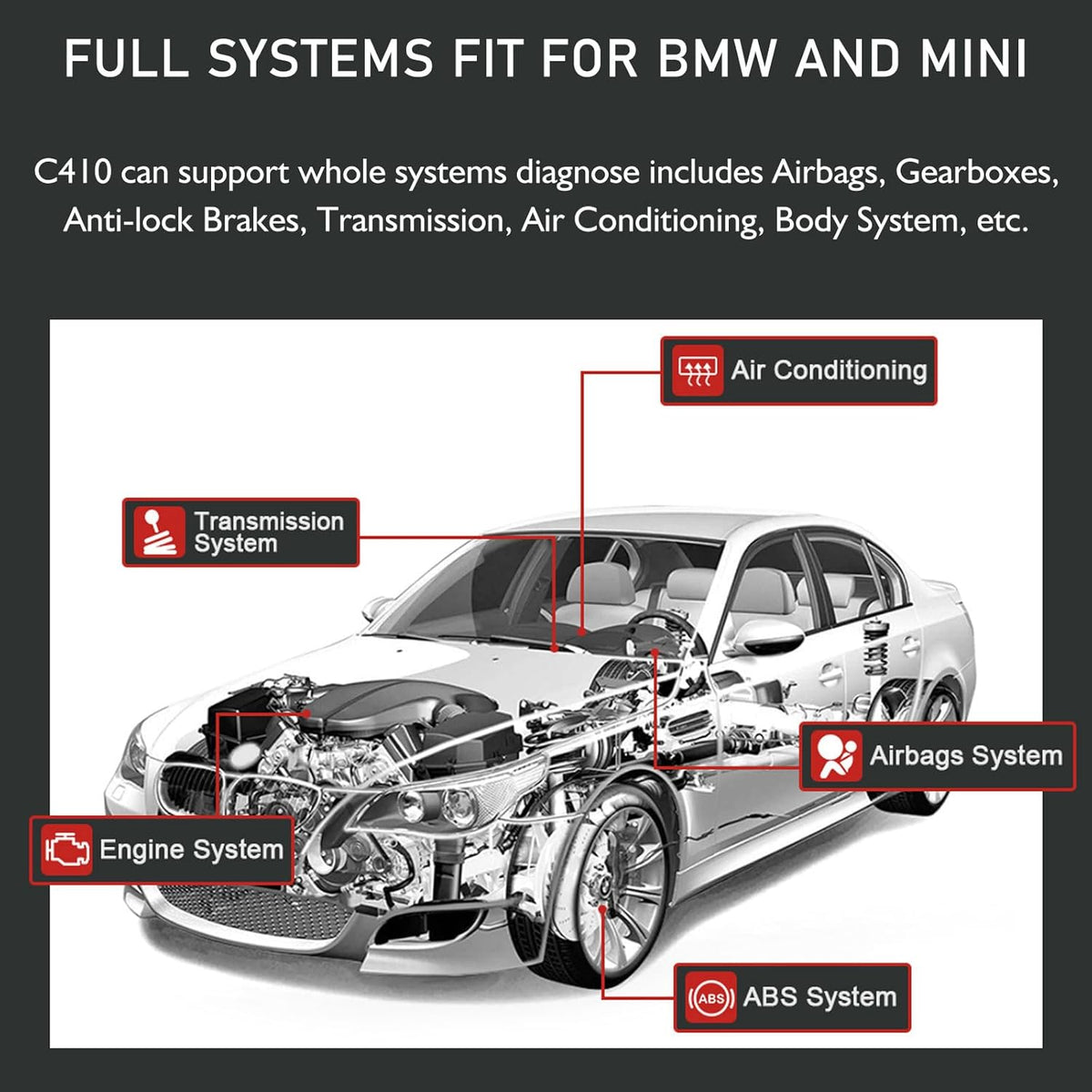 OBD2 Scanner – Autodiagnose Tool – Foutcode Lezer – Diagnoseapparaat – Scan Tool – Live Data Weergave – Gratis Software Updates