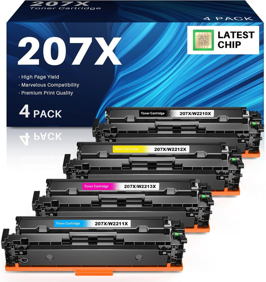 207X Toner – Zwarte Tonercartridge – Toner Cartridge – Tonerzak – Tonerset – Hoge Capaciteit Tot 3150 Pagina’s – Haarscherpe Printkwaliteit