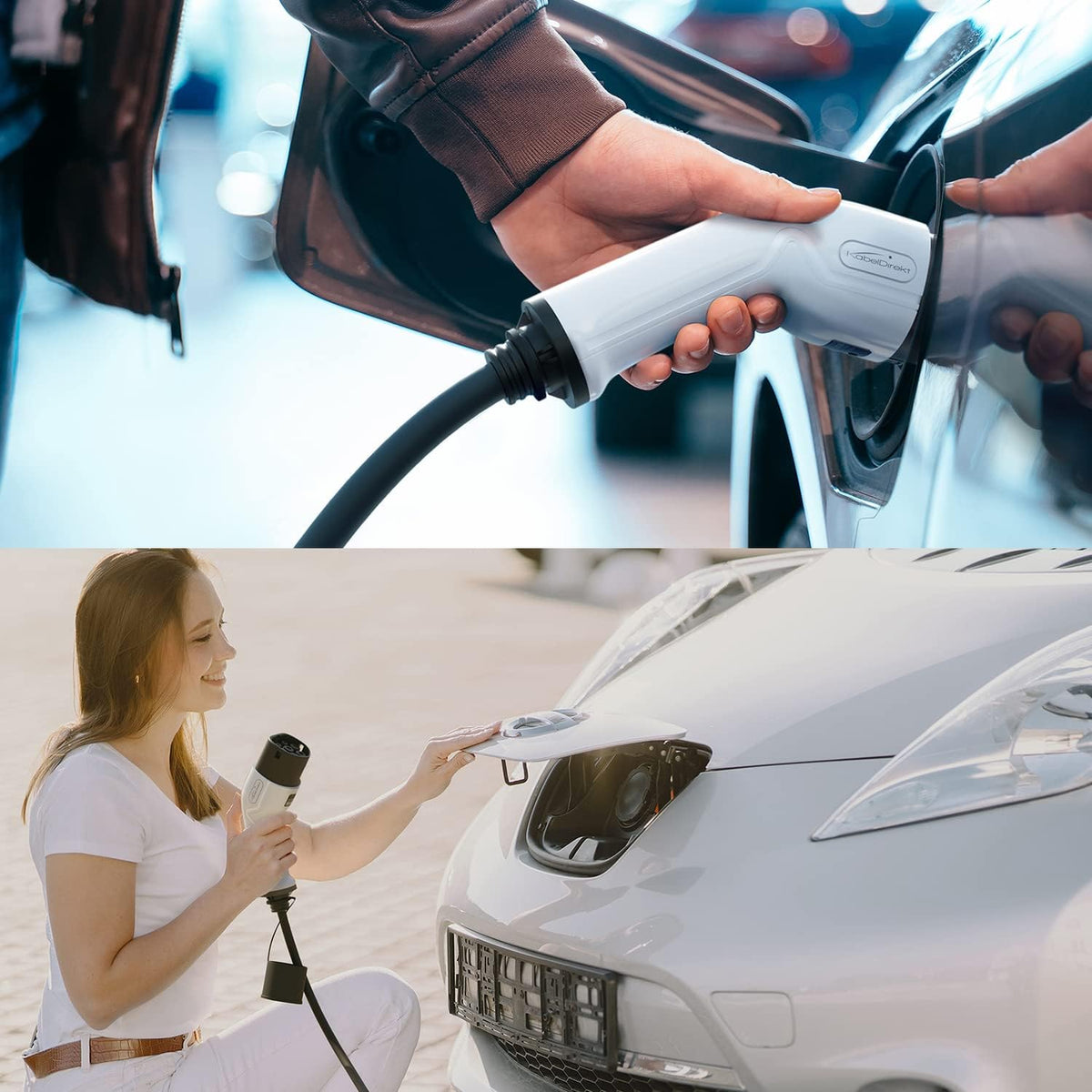 KabelDirekt – Oplaadkabel elektrische auto type 2, 22 kW – 7 m lang, met tas (TÜV–gecertificeerde e–autokabel voor vrijwel alle EV–voertuigen, openbare laadstations en wallboxen met 3,6 tot 22 kW)