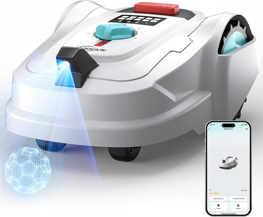 M800Plus Robotmaaier zonder omvang, GPS + 3D-Vision, grasmaaier, U-maaimodus, 800 m², automatisch opladen, app, detectie van 150 obstakels