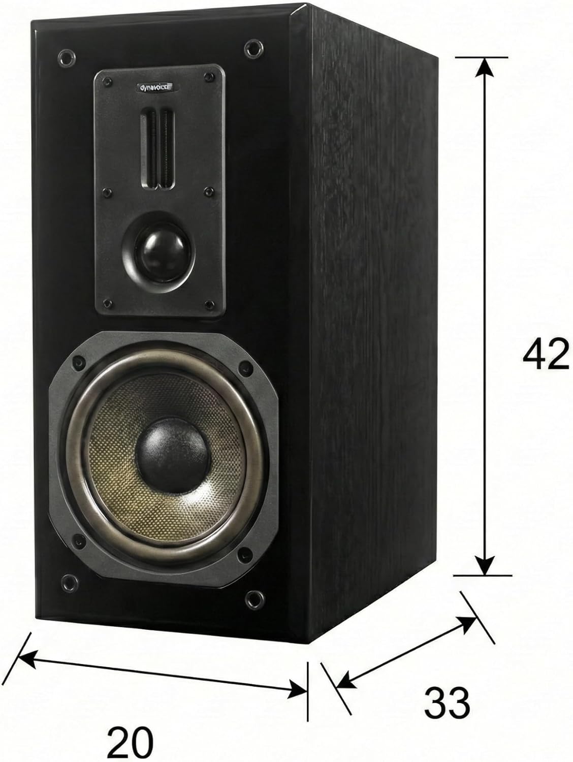 Dynavoice Definition DM-6 II Zwart – HiFi Boekenplank Luidsprekers Passief 6,5 Inch Kevlar, 2 Tweeters Ribbon + Soft Dome, X-Change Systeem, 35-32.000 Hz, 120W, 6 Ohm – Set van 2.