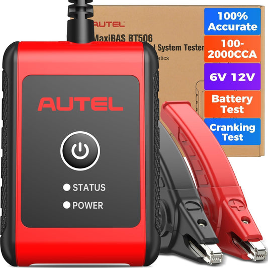 Batterijtester – Accutester – Accu Analyzer – Accutestapparaat – Accuspanningsmeter – 6V en 12V Batterijen Testen – Adaptive Conductance Technologie - QUORE