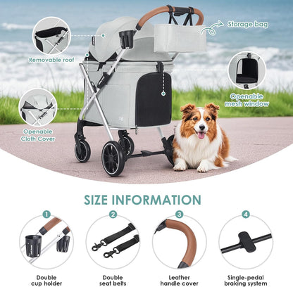 Beberoad X6 Pet Stroller, groen
