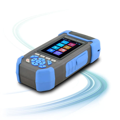 1310/1550nm 24/22dB draagbaar 4-in-1 OTDR +VFL+OPM+OLS 3,5 inch scherm, 60 km LWL-tester / optische tijdbereik-reflectometer/glasvezeltester met SC/UPC+FC/UPC+LC/UPC&APC adapter (OTDR42F-T1)