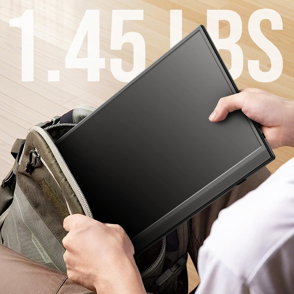 Draagbare Monitor 15,6 Inch – Portable Monitor – Tweede Scherm – Extra Scherm – Extern Beeldscherm – 15,6 Inch FHD 1080P IPS – USB-C/HDMI Aansluiting – Ingebouwde Luidsprekers
