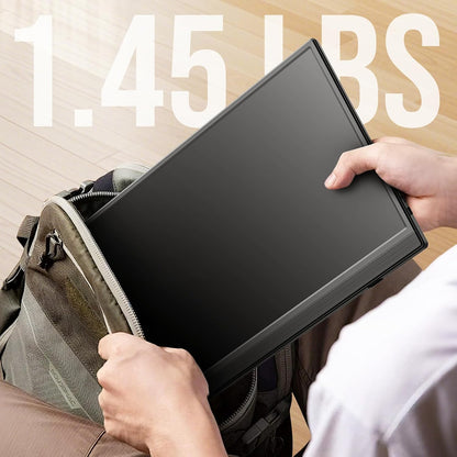 Draagbare Monitor 15,6 Inch – Portable Monitor – Tweede Scherm – Extra Scherm – Extern Beeldscherm – 15,6 Inch FHD 1080P IPS – USB-C/HDMI Aansluiting – Ingebouwde Luidsprekers