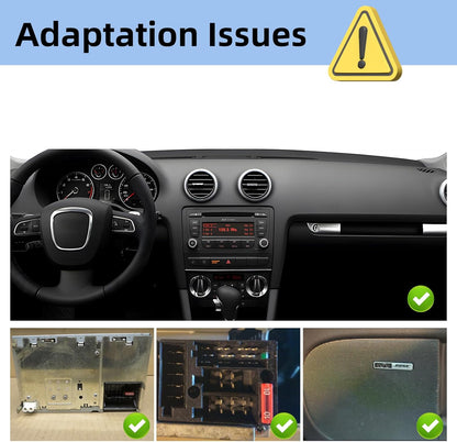 9-inch touchscreen autoradio voor Audi A3 2008-2012, Podofo CarPlay autoradio 2G+64G met draadloze Android Auto, BT/GPS/WiFi/FM/RDS/SWC/HiFi/USB+achteruitrijcamera