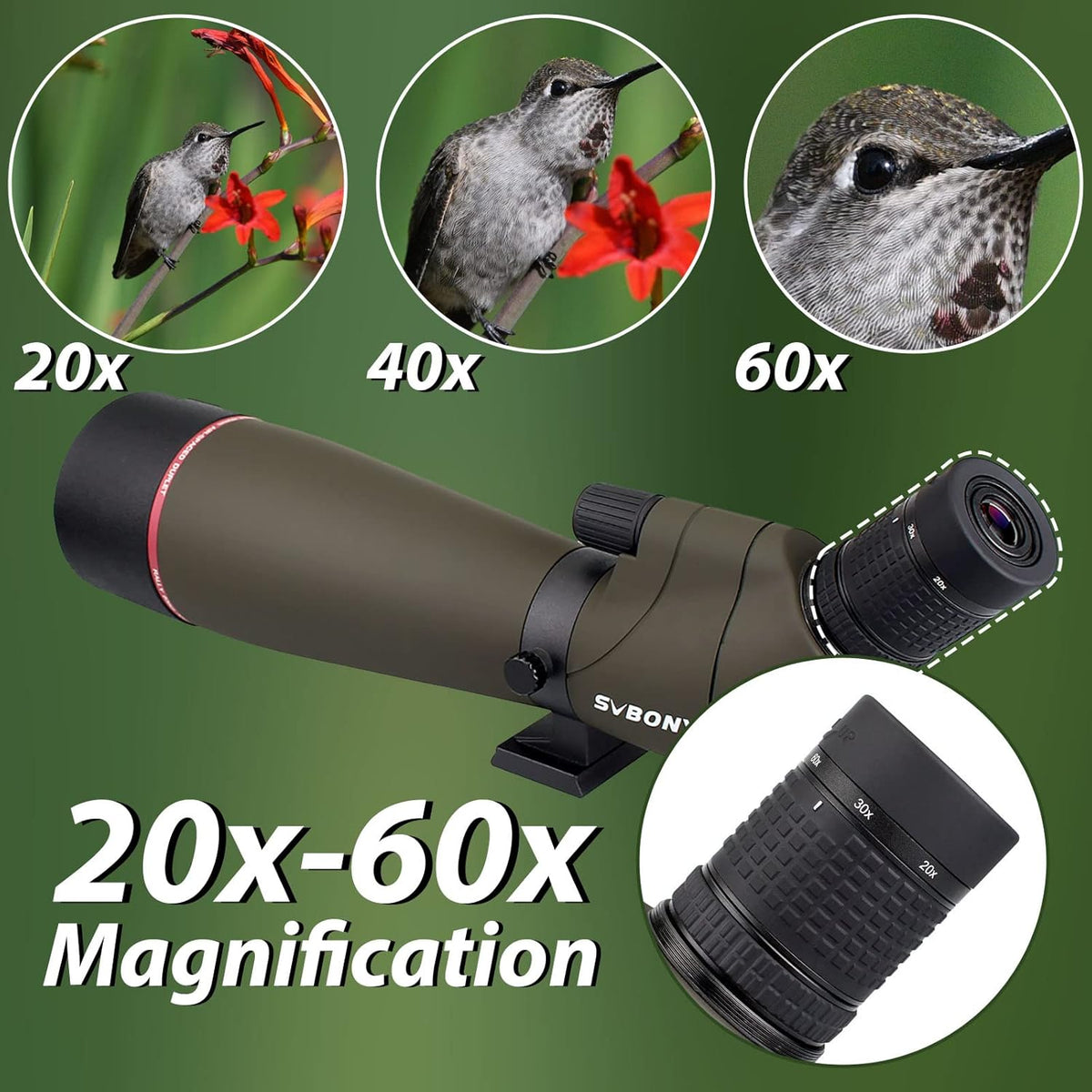Svbony SV13 20-60X80mm Spotting Scope