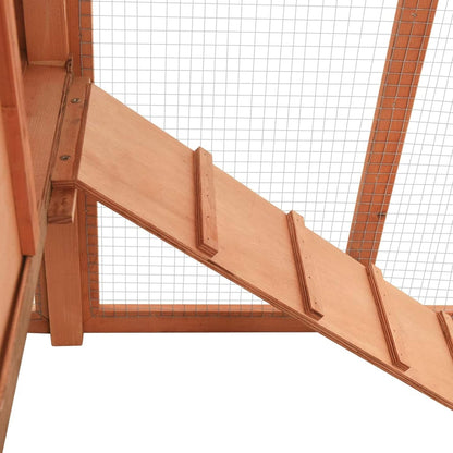 Kippenhok Houten Kippenren Konijnenhok Vogelfeeder Legnest Buitenhok – Massief Grenenhout – Waterafstotend Dak – Ruime Ventilatie – Gemakkelijk Schoonmaken