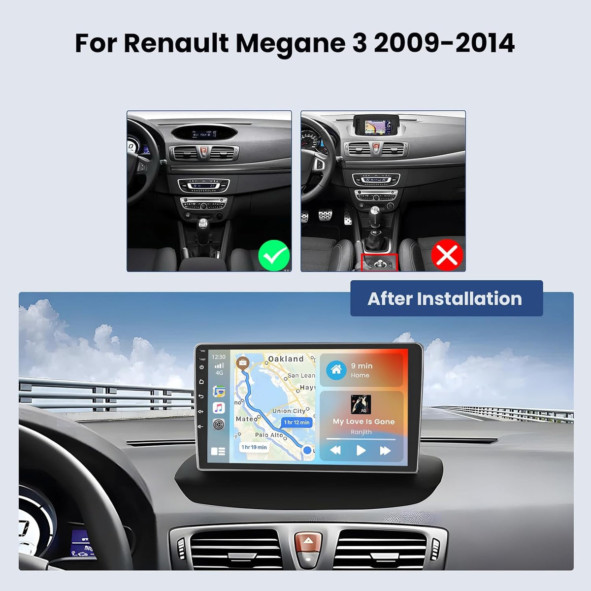 Android 13 Autoradio – Multimedia Speler – Navigatiesysteem – Touchscreen Radio – Inbouw Radio – 9 Inch HD Scherm – Draadloze CarPlay & Android Auto