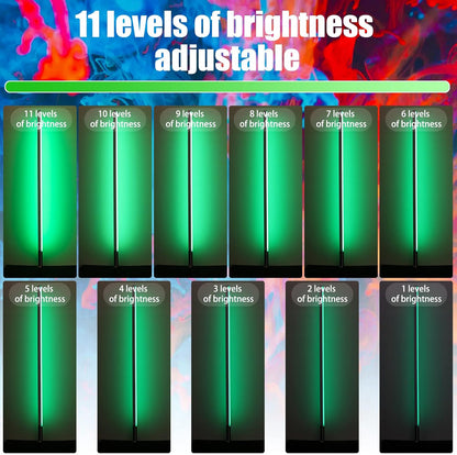 LED video lichtstaaf – LED videolamp, RGB videolamp, RGB fotolamp, camera licht – 2 Stuks, 120 Cm – Meer Dan 500 Lichtmodi – Ingebouwde Accu en Muzieksynchronisatie