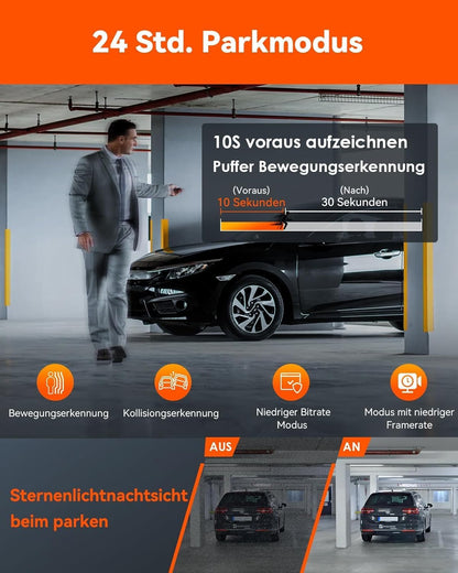 VANTRUE N5 4-kanaals dashcam auto 1944P+3×1080P/30FPS, STARVIS 2, 360° voor achter 5GHz wifi, spraakgestuurde dashcam met GPS, dubbele HDR+ WDR, 24 uur. Bufferparkeermodus, dubbel IR, max. 512G