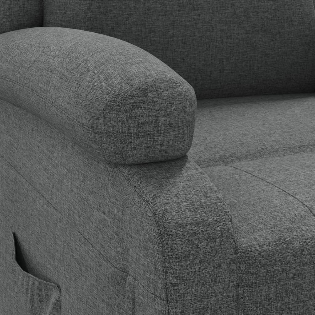 Model 340182 Dark Grey Fabric Armchair, Lounge Chair, Recliner Chair, Bedroom Chair, Model 340182 - QUORE