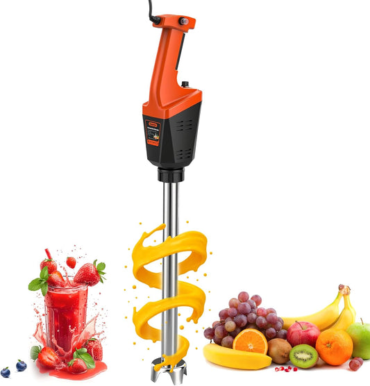 Huanyu Commerciële Staafmixer 750 W krachtige staafmixer met 530 mm schacht handmixer met borstelloze motor 3000-12000 rpm variabel toerental