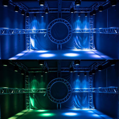 SHEHDS Bewegende Hoofd Lichtstraal Wassen LED 12x12W RGBW 4in1 DJ Lichten Verlichting Professionele 9/16 Kanalen DMX512 Geluid Geactiveerd Strobe Effect Podium Lichten voor Kerst Evenementen