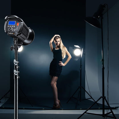 LED Studiolamp – Videolamp – Fotolamp – Continu Licht – Daglichtlamp – 100W COB LED – Traploos Dimbaar 10-100%
