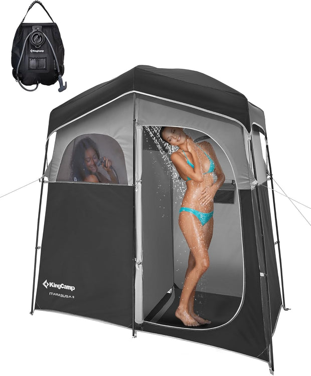 KingCamp Pop Up Dressing Veranderen Tent Douche Kamer Afneembare Vloer voor Camping Outdoor Strand Toilet Draagbare met Draagtas