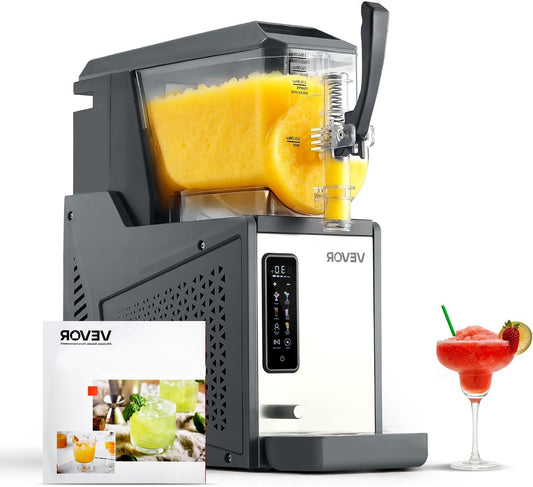 Slushmachine – Slush Puppy Maker – Ijsmachine – Margarita Machine – Milkshakemachine – 4 Liter Capaciteit – 350W Krachtige Compressor – Zelfreinigende Functie